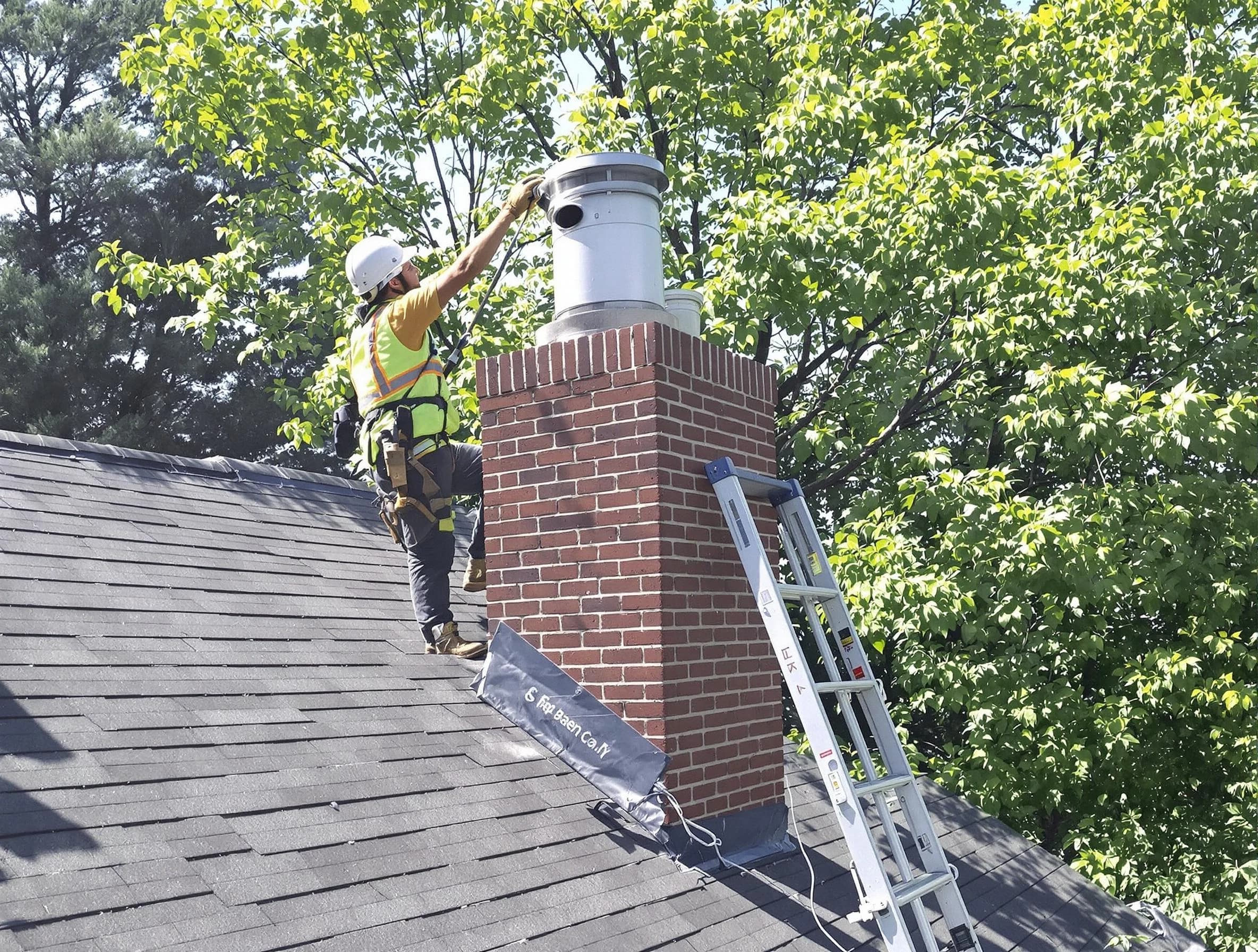 Chimney liner inspection by Beverly Chimney Sweep in Beverly, MA