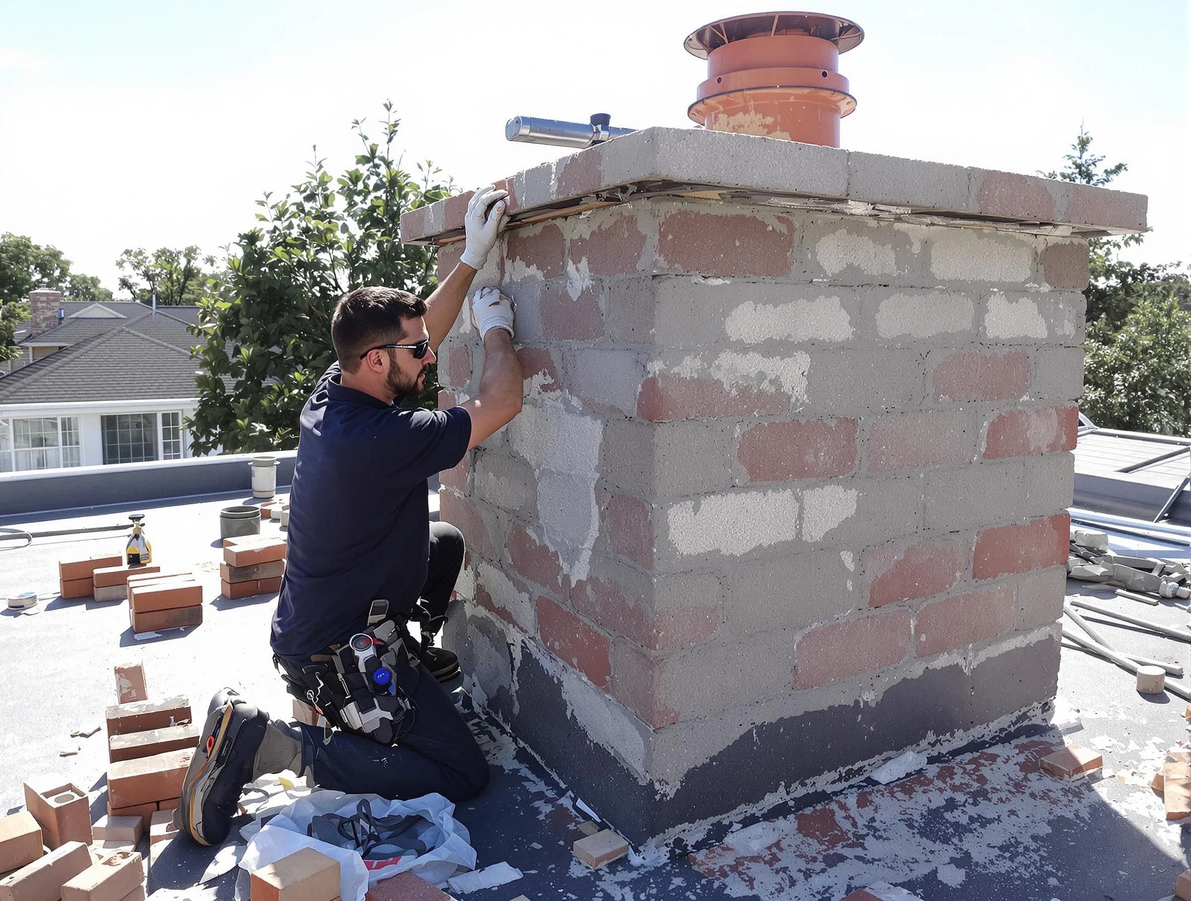 Advanced chimney repair process by Beverly Chimney Sweep in Beverly, MA