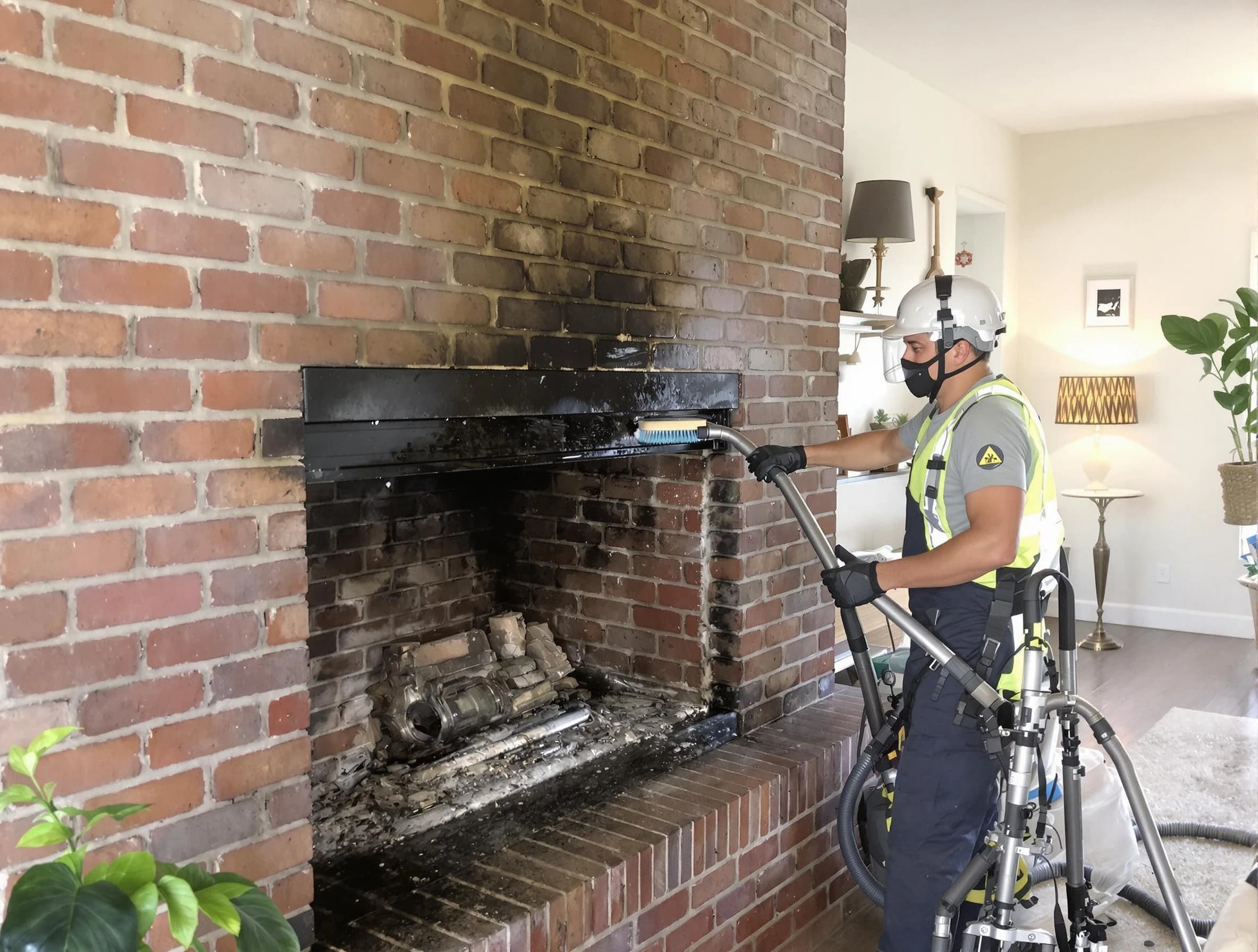 Beverly Chimney Sweep providing fireplace cleaning services in Beverly, MA