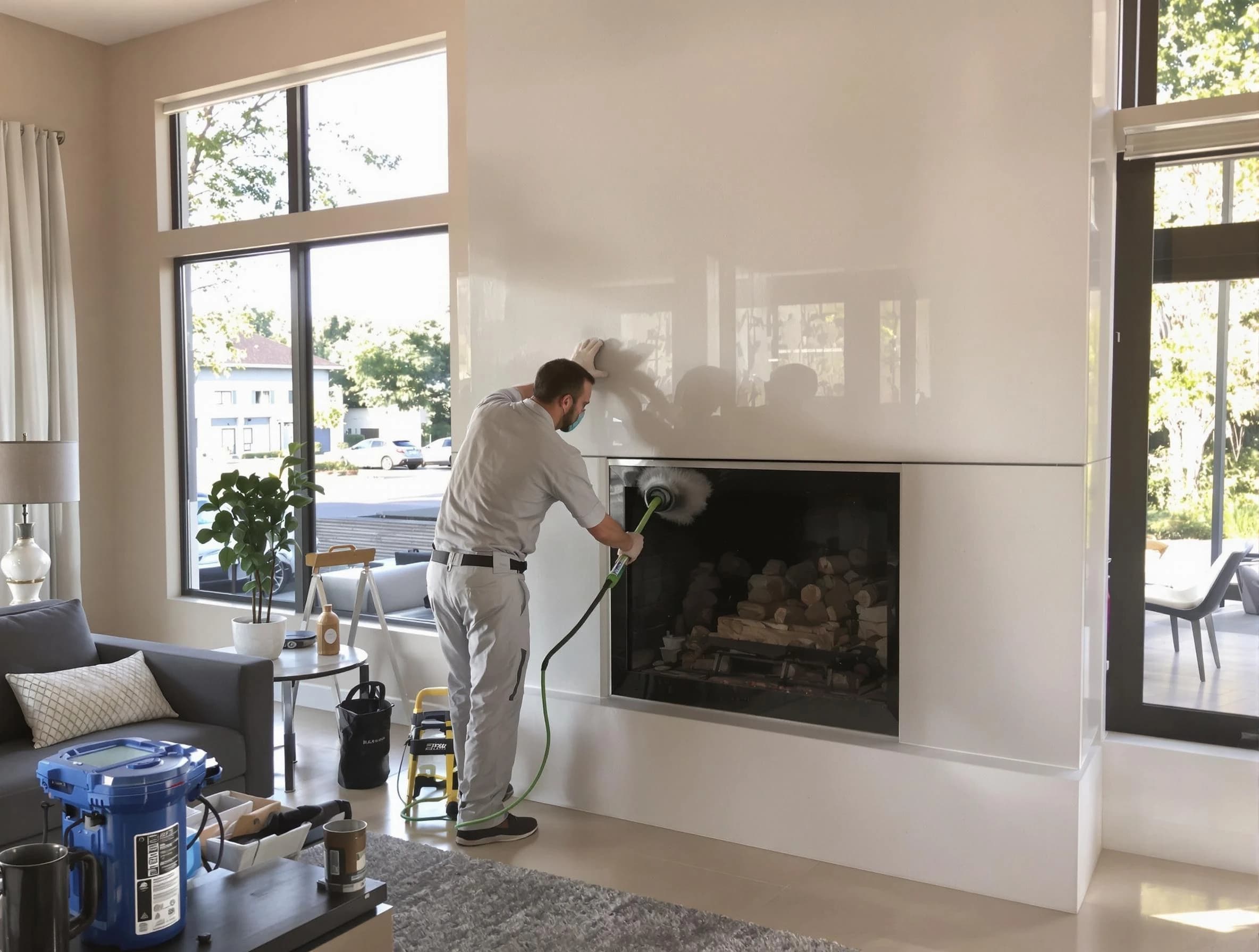 Beverly Chimney Sweep performing thorough soot removal in Beverly, MA