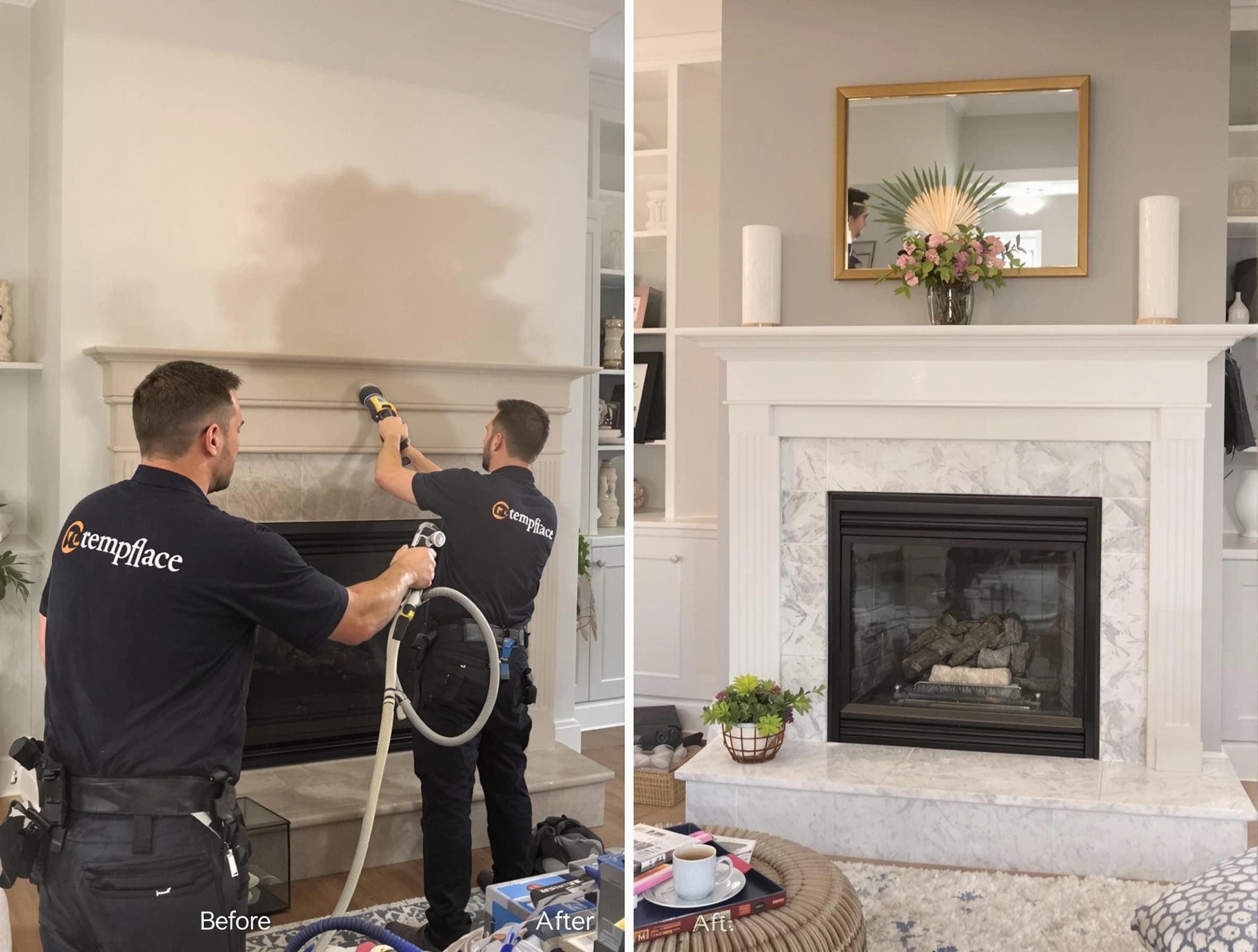 Professional soot removal by Beverly Chimney Sweep team in Beverly, MA