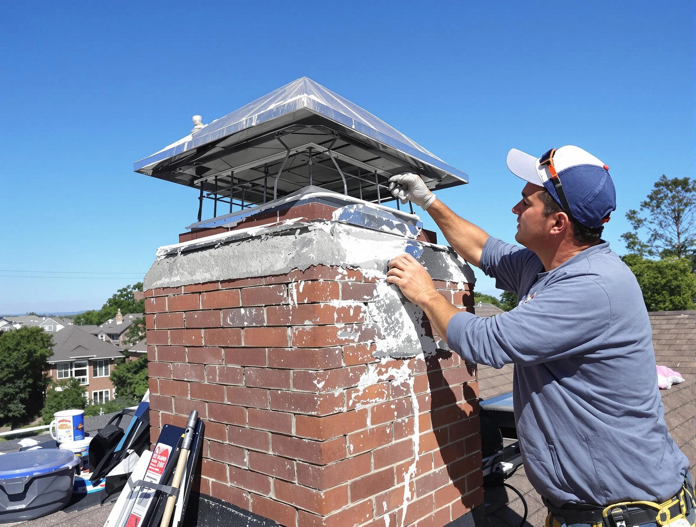 Chimney Crown Services service in Beverly, MA