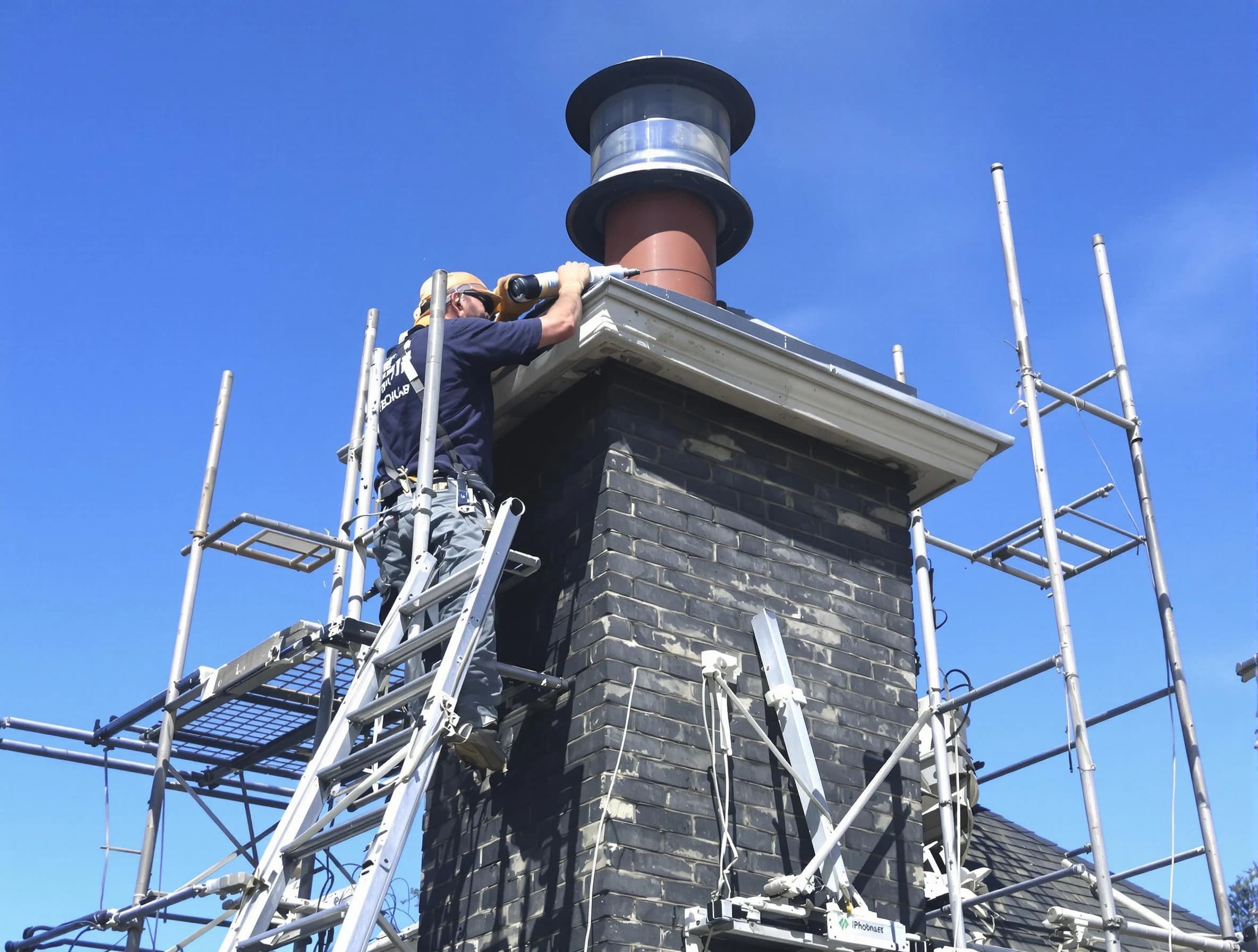 Sturdy chimney crown finished by Beverly Chimney Sweep in Beverly, MA