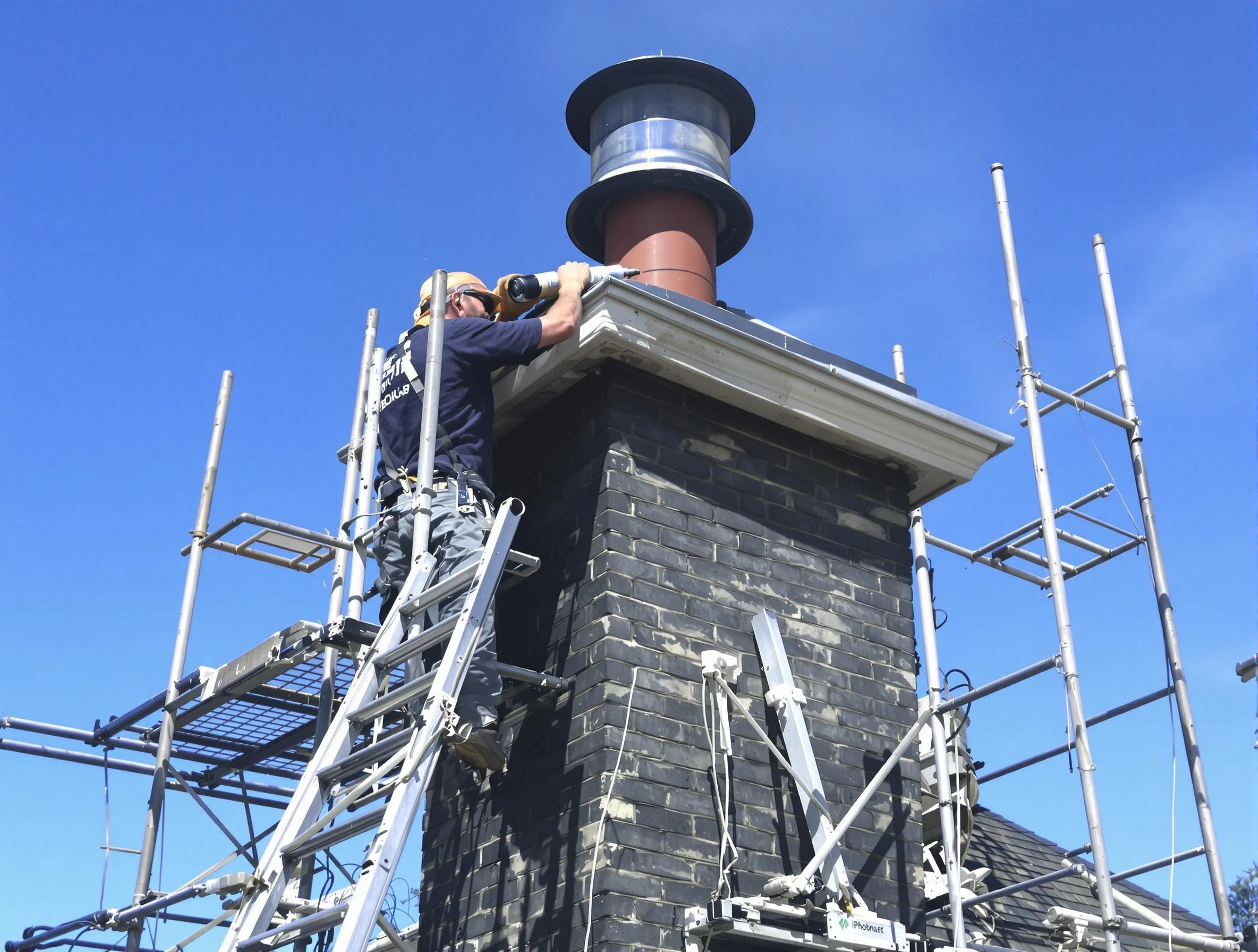 Sturdy chimney crown finished by Beverly Chimney Sweep in Beverly, MA